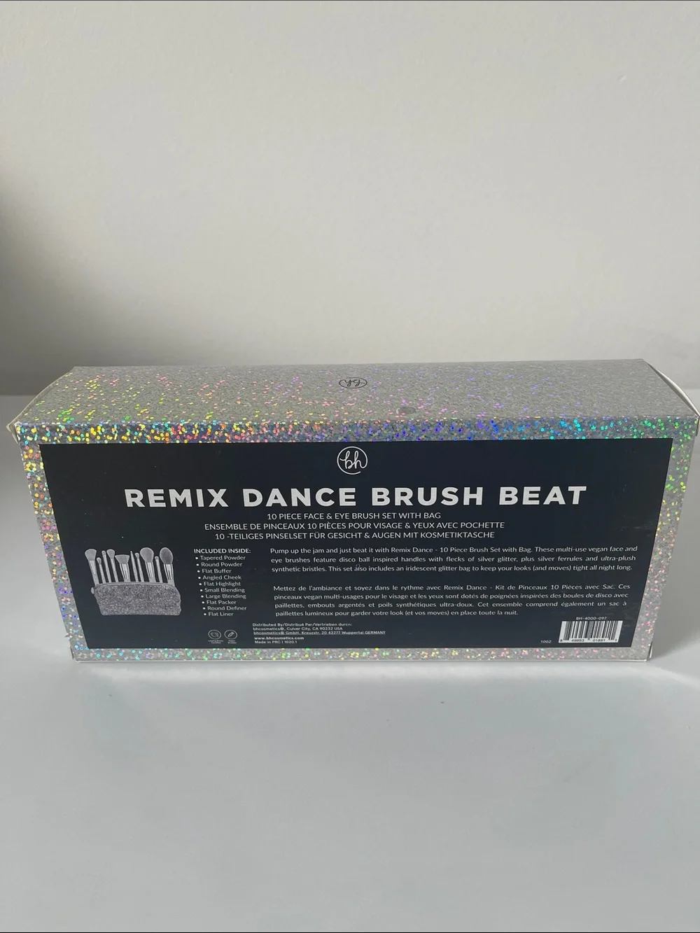 BH Cosmetics Remix Dance Brush Beat Glitter Silver Brush Set